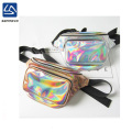 Fashion Symphony Laser Pocket Women's Reflective Cashier Outdoor Sports Bag Crossbody Chest Bag Rainbow Beach Bag